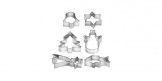 Tescoma 6 Christmas Cookie Cutters on Ring