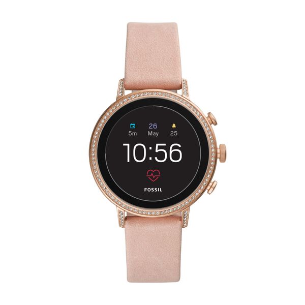 Fossil Q Venture Rose Gold Leather Smartwatch - FTW6015