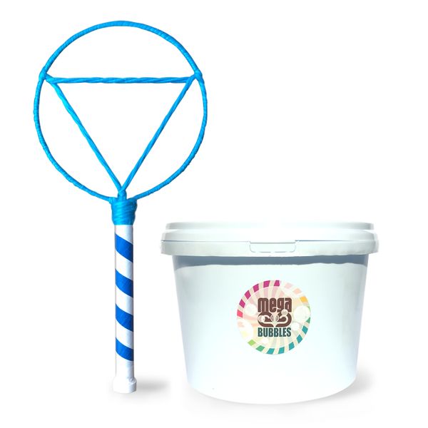 Mega Bubbles - Easy-Peasy Giant Bubble Kit in Blue