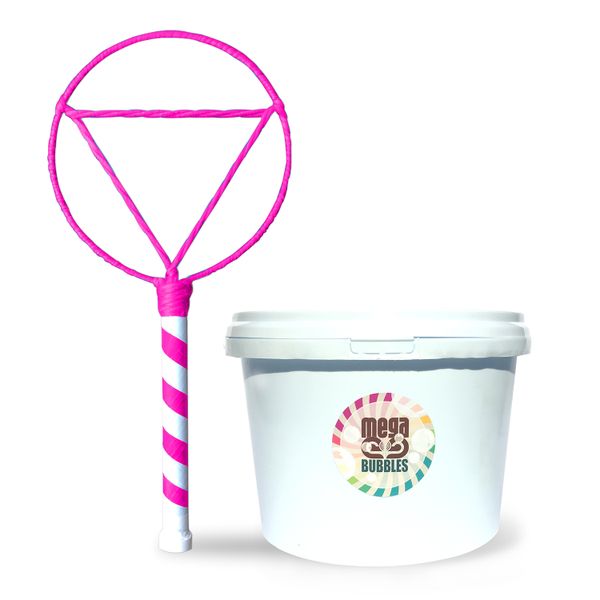 Mega Bubbles - Easy-Peasy Giant Bubble Kit in Pink