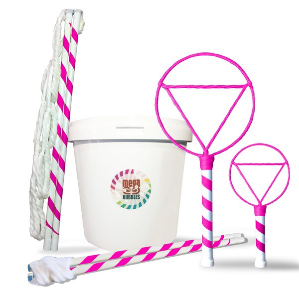 Mega Bubbles - Giant Bubble Party Kit in Pink