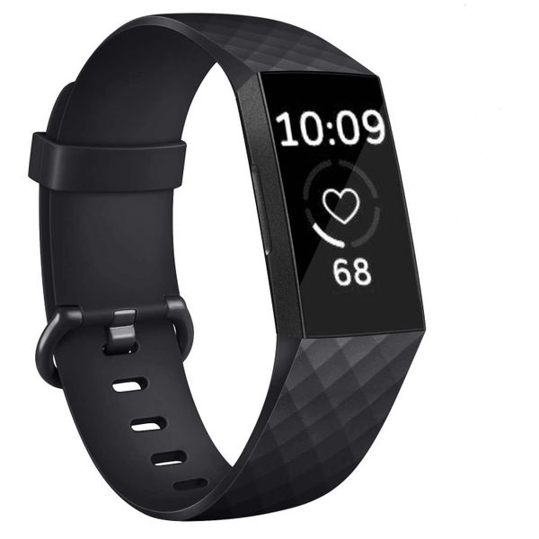 Linxure Fitbit Charge 3 Silicone Strap Small