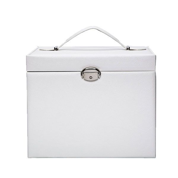 Large Capacity PU Leather Jewelry Storage Display Organizer - Black