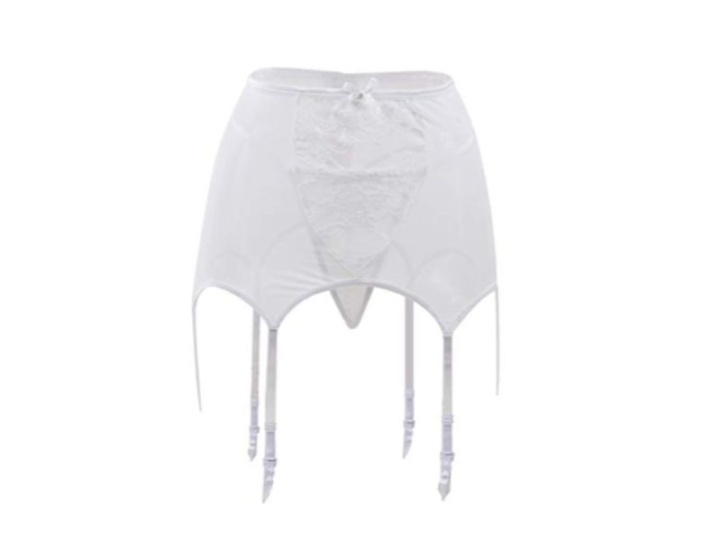 I Love Lingerie, Everyday Office Mesh and Lace Garter White
