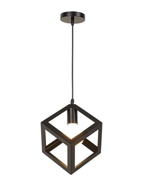 Mr Universal Lighting - Industrial Cube Pendant Lamp Square - Black