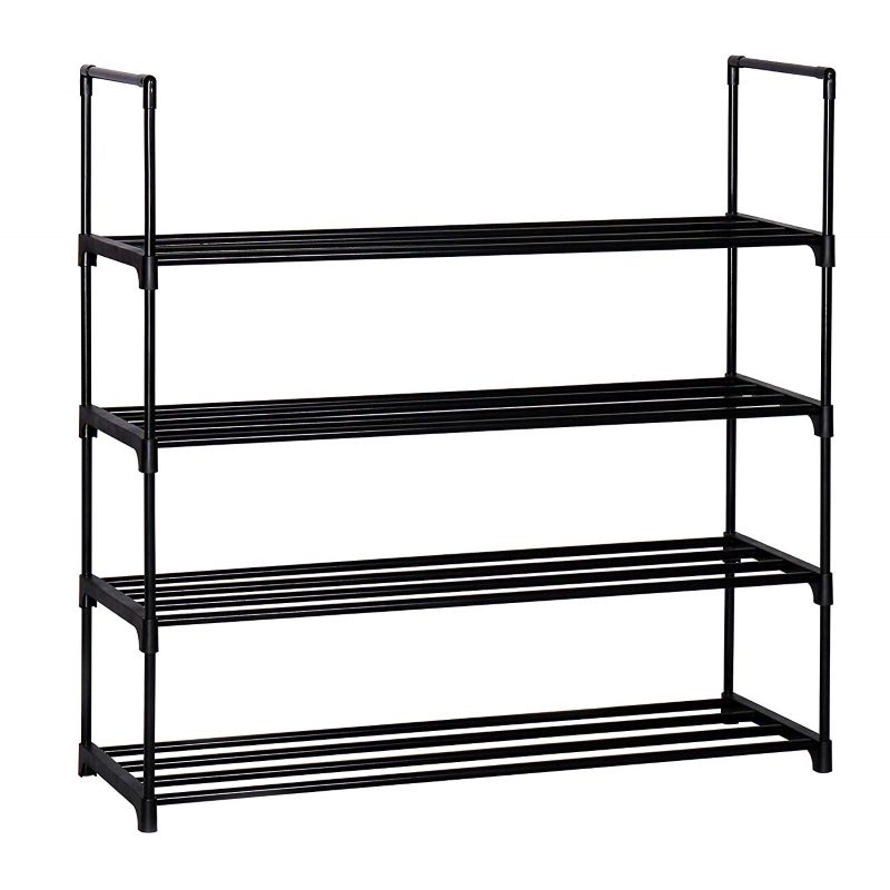 4 Tier Metal Tower 20 Pair Shoe Rack Storage Organizer Unit | Buy ...