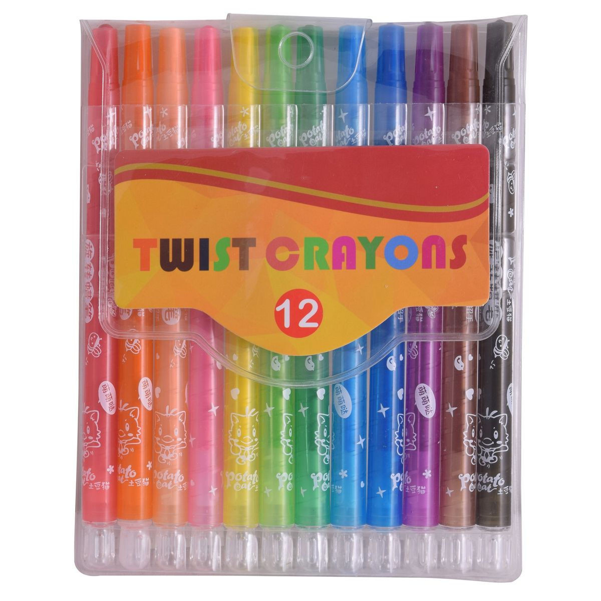 12 Color Twist Crayons 24/pack