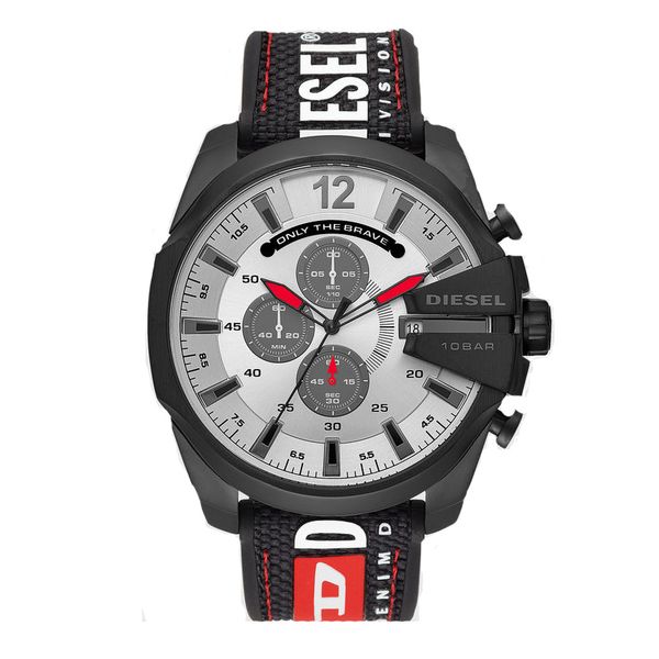 Diesel Mega Chief chronograph black nylon watch- DZ4512