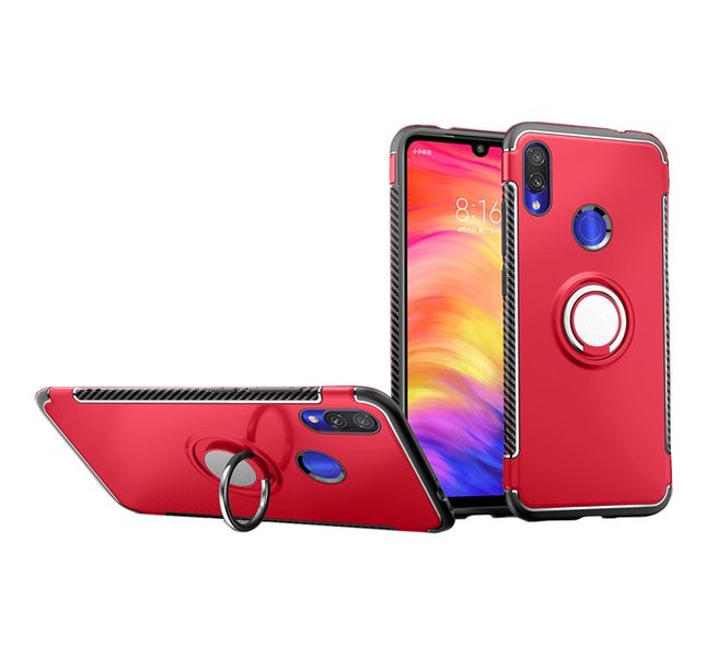 Magnetic Kickstand Rugged Case for Xiaomi Redmi Note 7 Navy