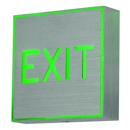 exit sign for room