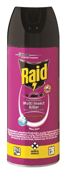 Raid Dual Purpose Insect Killer Aerosol - Shrink of 6 x 300ml