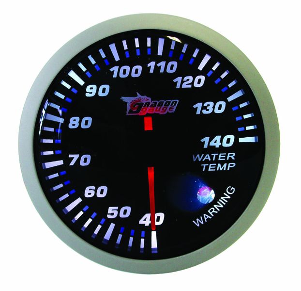 Temperature Gauge Electronic 60mm With Sensor Silver Black