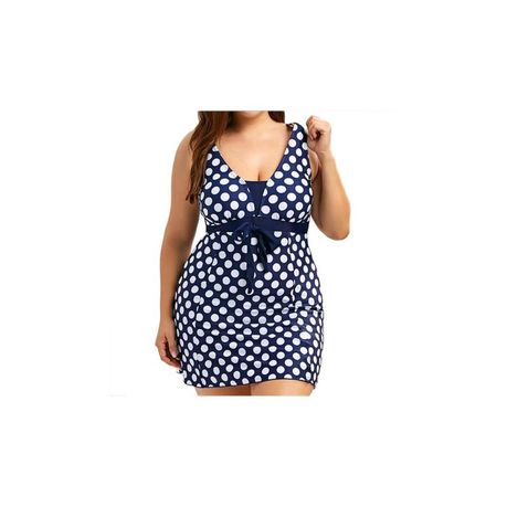 polka dot swimdress