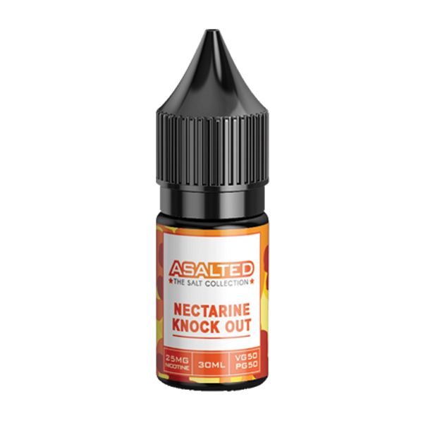 30ml GBOM Asalted Collection Salt Nic E-liquid 25mg - Nectarine Knock Out