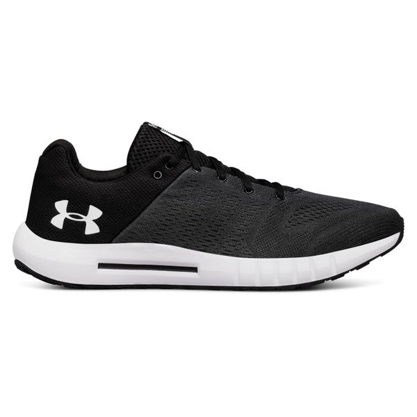 Under Armour - Micro G Pursuit Blk/Wht Running Shoes Mens