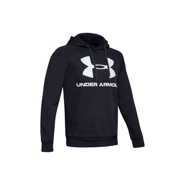 Under Armour - Rival Fleece Sportstyle Logo Hoodie Black Training Mens