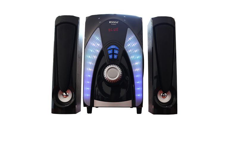 Ecco 2.1 Home Theatre System Mp3/USB/SD/LED-MV88GG-Black