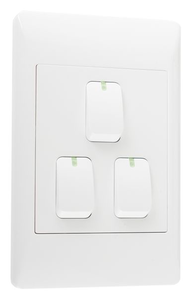 3 Lever 1 Way Light Switch for 2 X 4 Electrical Box