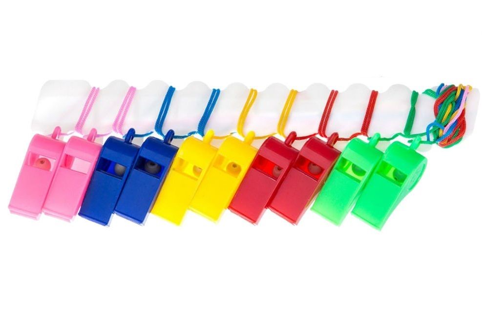 SourceDirect Whistles Plastic Various Colors Whistle Shop Today