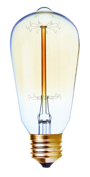 60 Watt ST58 E27 Carbon Fillament Bulb