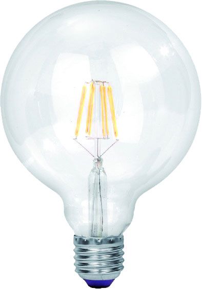 9 Watt 125mm E27 Filament Bulb Non-Dimmable in 4000k