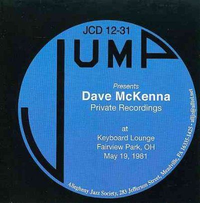 Dave Mckenna - Private Recordings: At Keyboard Lounge (CD)