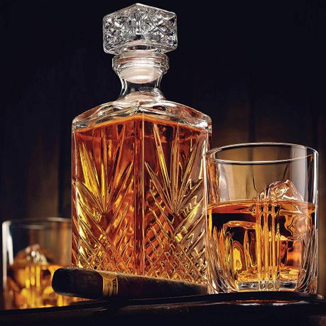 Whiskey Decanter 900ml with 4 Glasses 230ml, Shop Today. Get it Tomorrow!