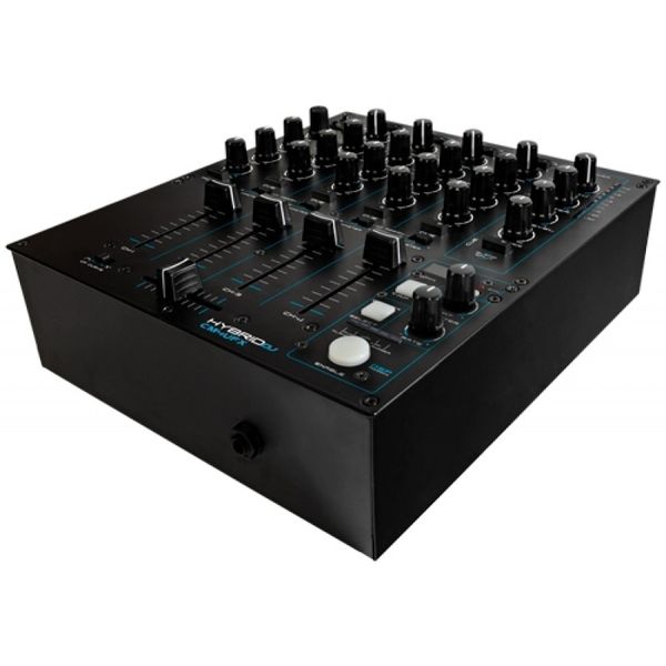 Hybrid DJ Mixer 4 + 1 Channel with USB and Effects