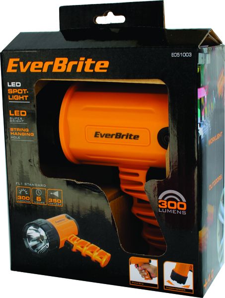 Everbrite 300L 4Xc Cell Compact Spotlight W/ Alkaline Batteries
