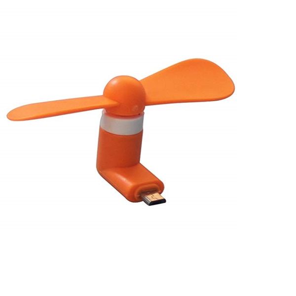 Mini Micro USB Fan Mobile Phone - Orange