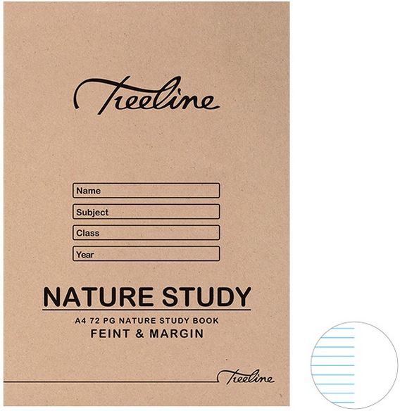 Treeline A4 72pg Nature Study Books | Stationery Core