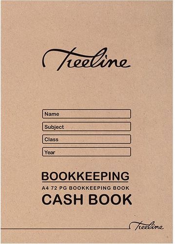 Treeline Bookkeeping Books A4 72 pg Soft Cover - Treble Cash (Pack of 20)