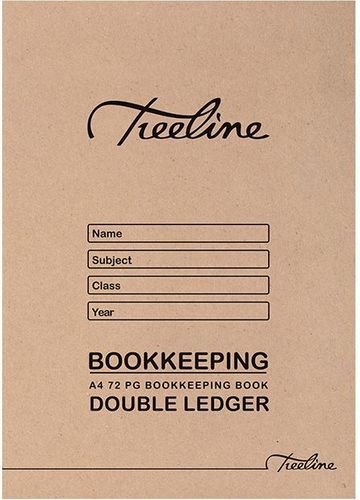 Treeline Bookkeeping Books A4 72 pg Soft Cover Double Ledger (Pack of 20)