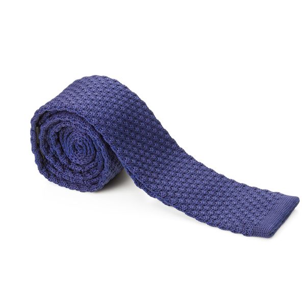 Classic Blue Knit Tie image