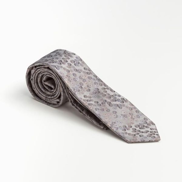 Light Grey Floral Tie