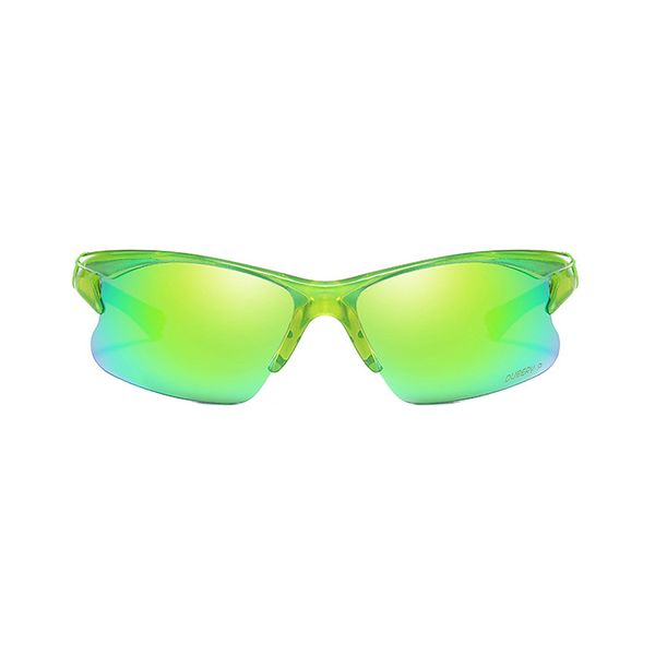 Dubery Rimless Driving Photochromic Sport Sunglasses Green - Green