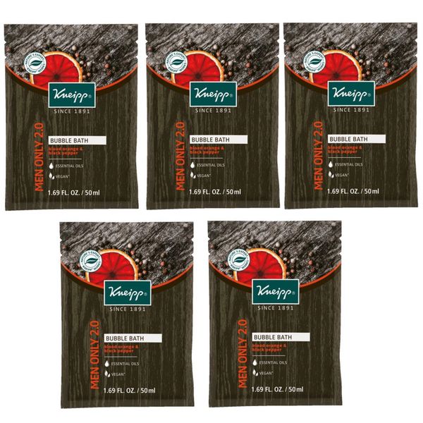 Kneipp Bubble Bath - Men Only 2.0 Aromatherapy - Mini 50ml - Set of 5