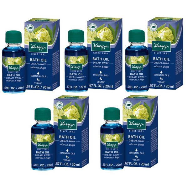 Kneipp Bath Oil - Dream Away with Valerian &amp; Hops - Mini 20ml - Set of 5