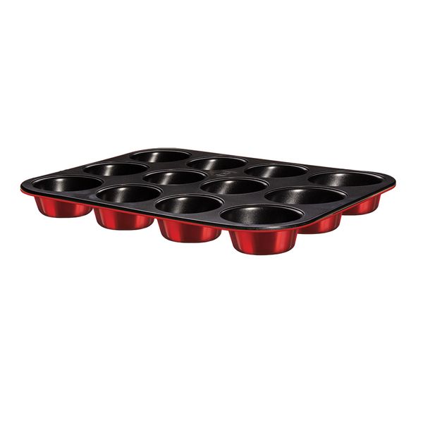 Berlinger Haus 12-Cup Titanium Coating Muffin Pan - Burgundy Edition