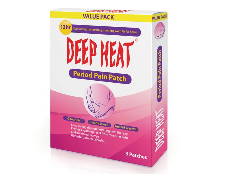 Deep Heat Period Pain Relief Patch 3PC
