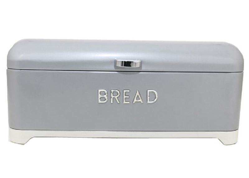 Tin Bread Bin - Silver
