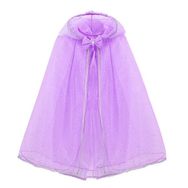 Purple Kids Hooded Cape E84