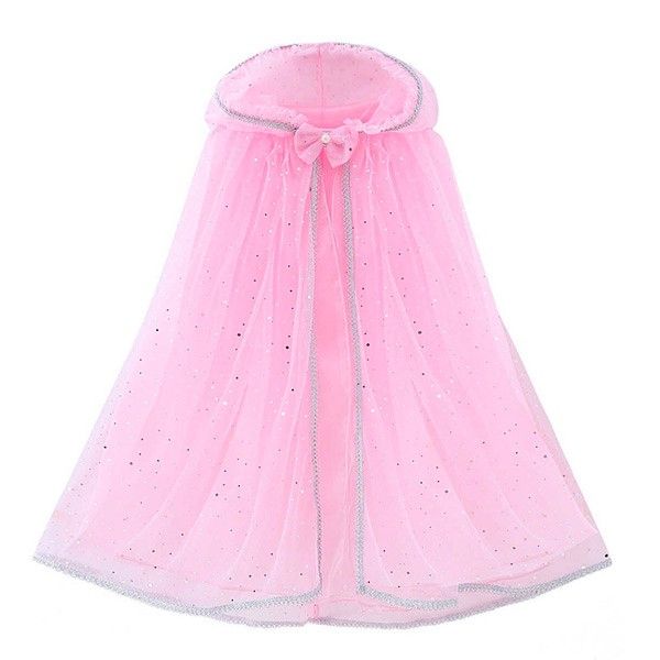 Pink Kids Hooded Cape