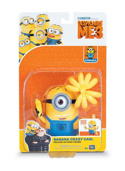 Minions Deluxe Action Figures - Banana Crazy Carl