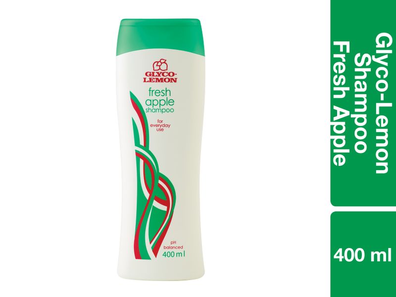 Glyco Lemon Family Shampoo Fresh Apple 400ML - Pack of 6