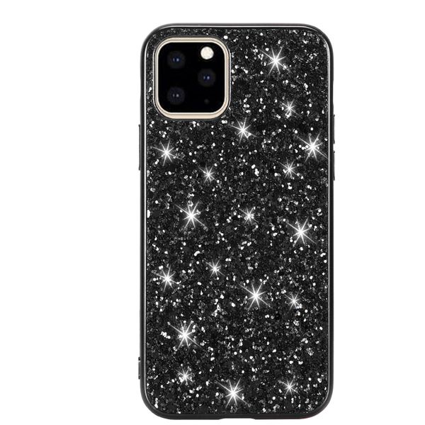 Black Powder Glitter Cover Compatible with iPhone 11 Series