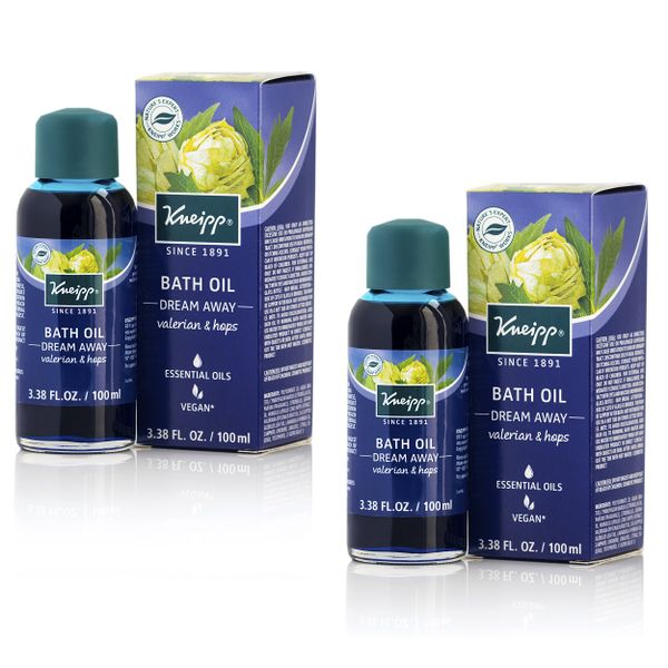 Kneipp Bath Oil - Dream Away with Valerian &amp; Hops - 100 ml - Set of 2
