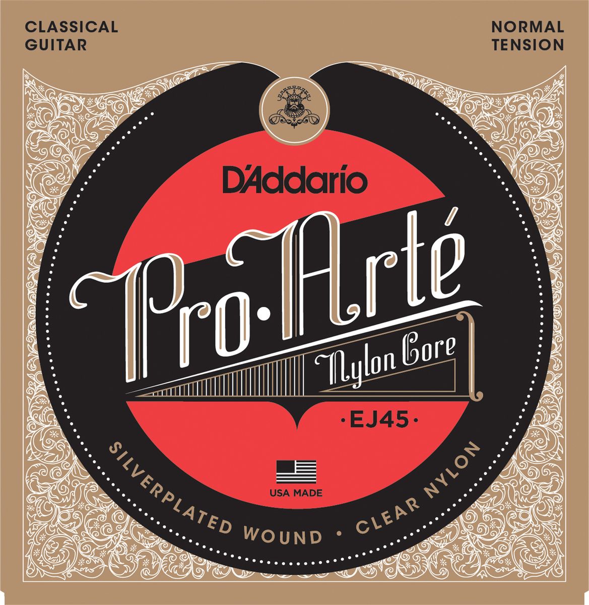 D'Addario EJ45 ProArte Nylon Normal Tension Acoustic Guitar Strings