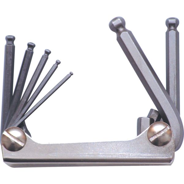 Kennedy Hexagon Ball Wrench Clipset Metric 7 Pce