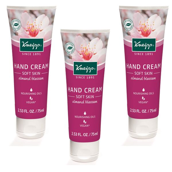 Kneipp Hand Cream - Soft Skin with Almond Blossom - 75 ml - Set of 3